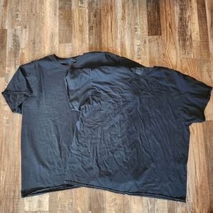 2 Fruit of the Loom Black T-shirts